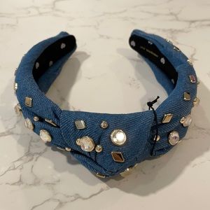 NWT Lele Sadoughi crystal and stud knotted hb